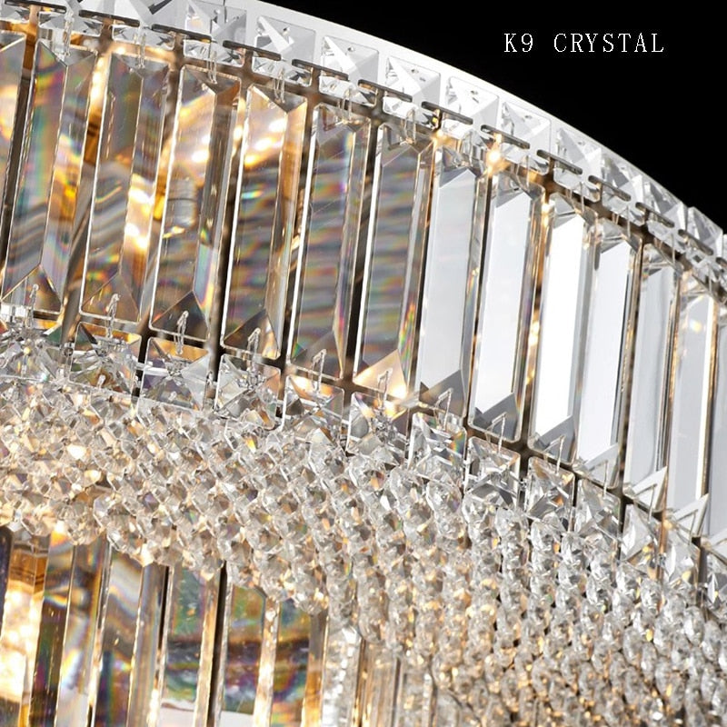 Gold Nordic Crystal Lampara Led Ceiling Chandelier 2