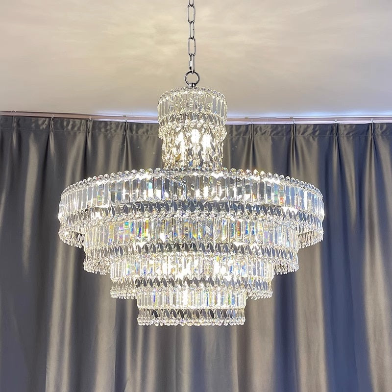 Gold Nordic Crystal Lampara Led Ceiling Chandelier 2