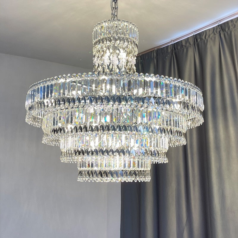 Gold Nordic Crystal Lampara Led Ceiling Chandelier 2